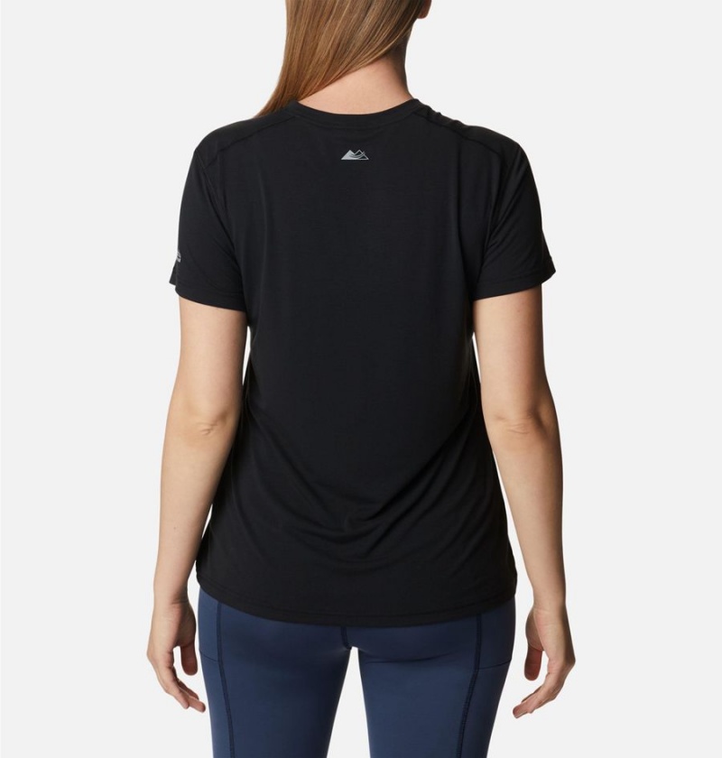 Columbia Endless Trail Running Tech Women's T-Shirt Black | ERJXFY-632