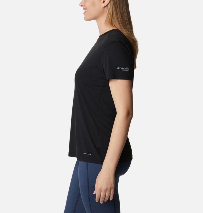 Columbia Endless Trail Running Tech Women's T-Shirt Black | ERJXFY-632
