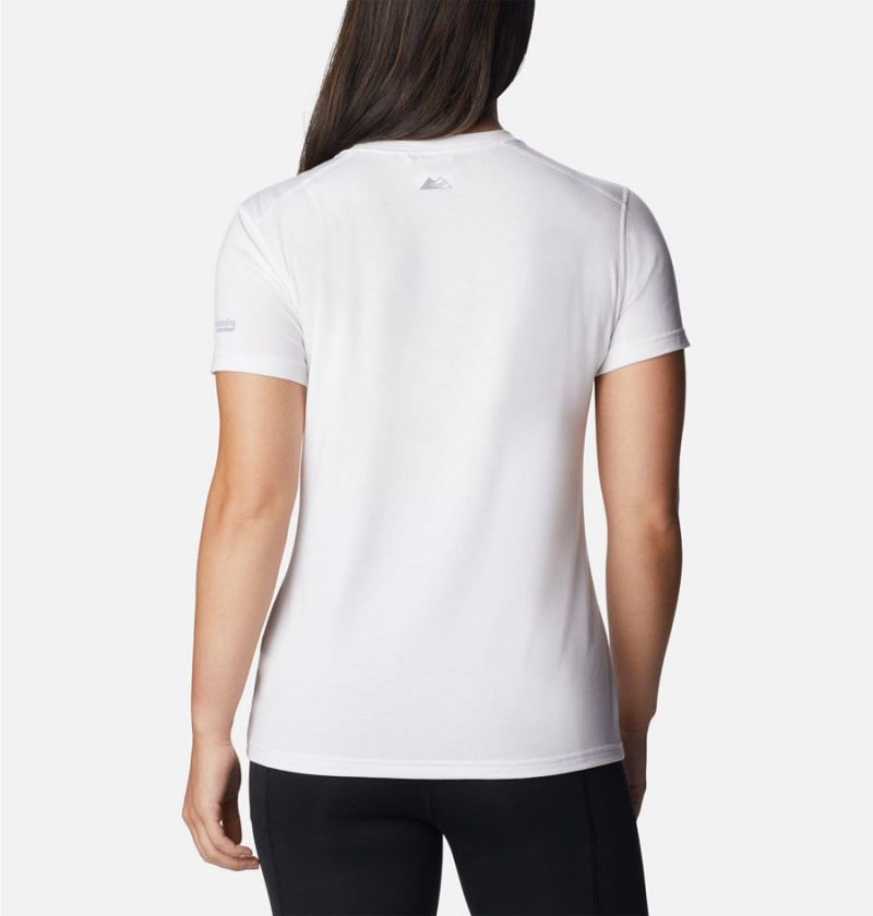 Columbia Endless Trail Running Tech Women's T-Shirt White | DCNEOG-350