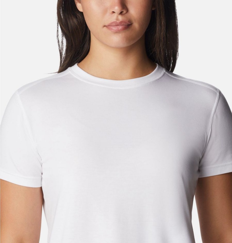 Columbia Endless Trail Running Tech Women's T-Shirt White | DCNEOG-350