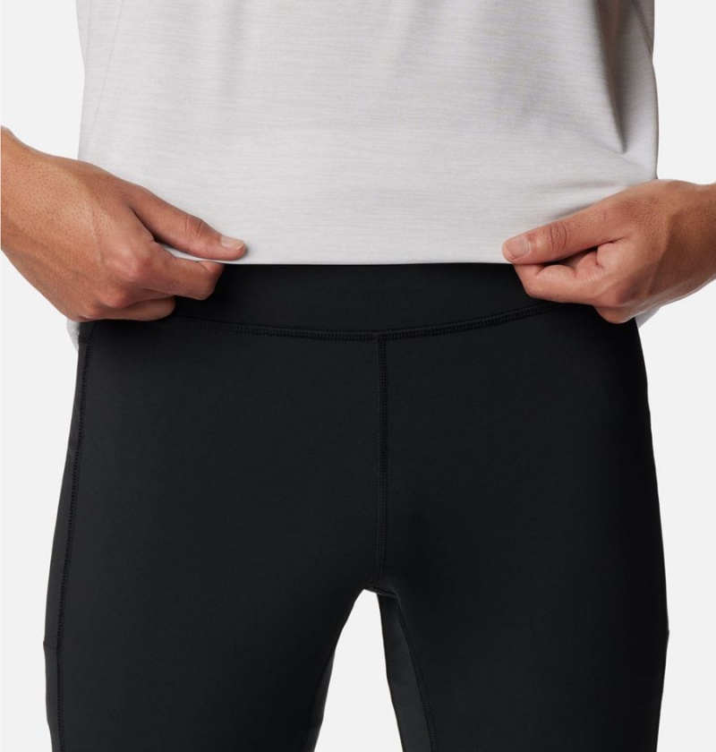 Columbia Endless Trail Running Tights Men's Pants Black | GQIRPU-763
