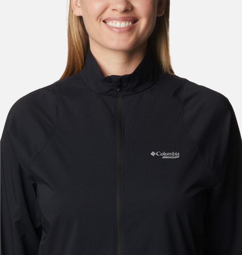 Columbia Endless Trail Wind Shell Jacket Women's Windbreaker Black | JZODBX-718
