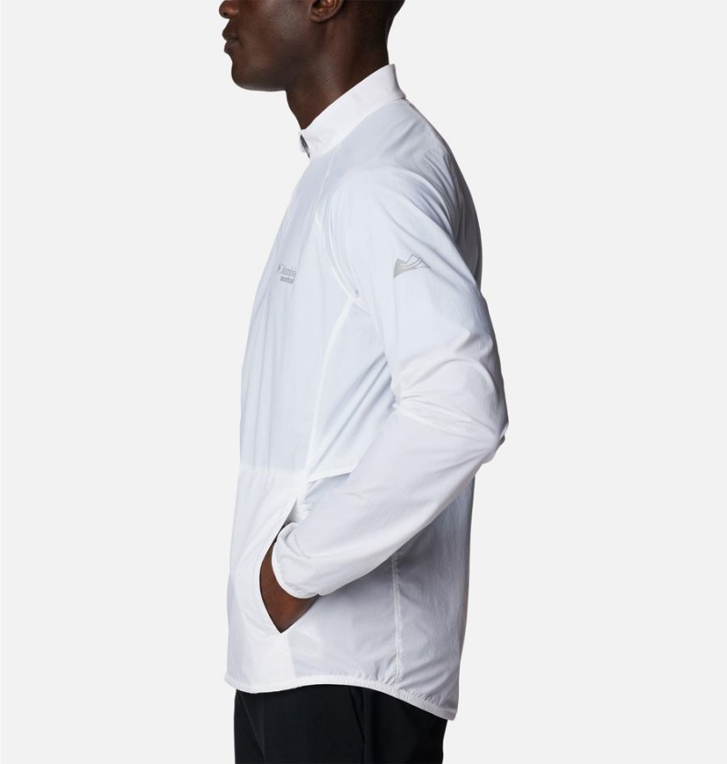 Columbia Endless Trail Wind Shell Jacket Men's Windbreaker White | NECRUA-960