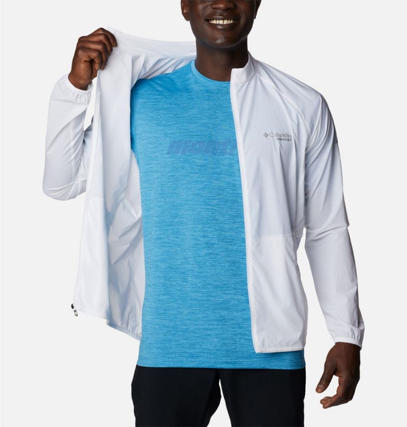 Columbia Endless Trail Wind Shell Jacket Men's Windbreaker White | NECRUA-960