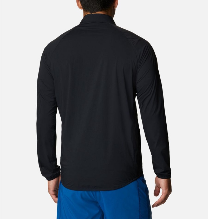 Columbia Endless Trail Wind Shell Jacket Men's Windbreaker Black | HMKZTW-048