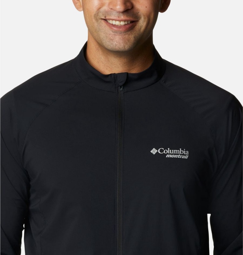 Columbia Endless Trail Wind Shell Jacket Men's Windbreaker Black | HMKZTW-048