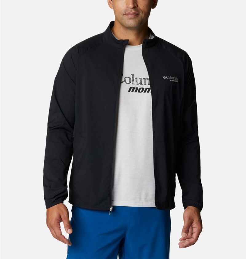 Columbia Endless Trail Wind Shell Jacket Men's Windbreaker Black | HMKZTW-048
