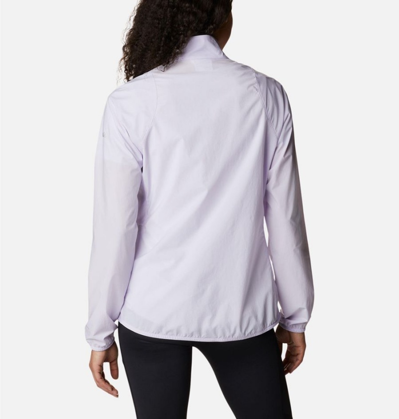 Columbia Endless Trail Wind Shell Jacket Women's Windbreaker Purple | MGUJZX-390
