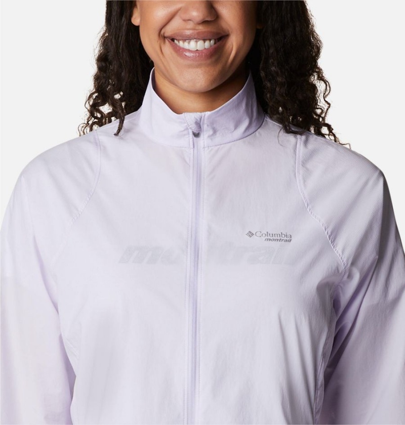 Columbia Endless Trail Wind Shell Jacket Women's Windbreaker Purple | MGUJZX-390