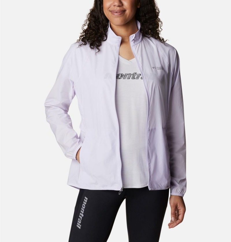 Columbia Endless Trail Wind Shell Jacket Women's Windbreaker Purple | MGUJZX-390