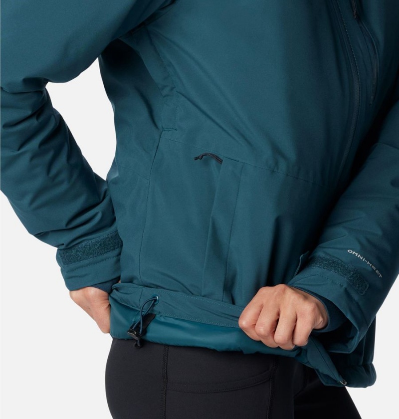 Columbia Explorer's Edge Insulated Women's Puffer Jacket Turquoise | CISKLM-107