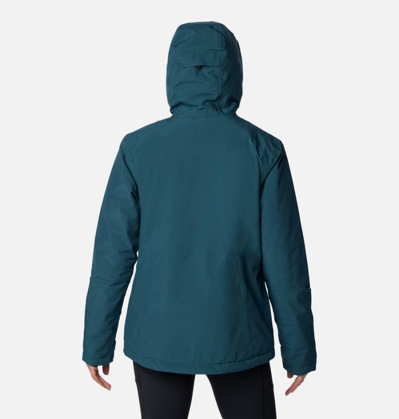 Columbia Explorer's Edge Insulated Women's Puffer Jacket Turquoise | CISKLM-107