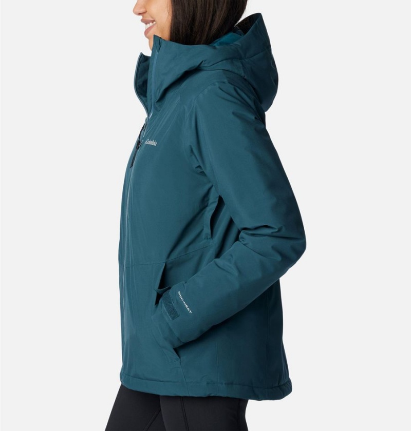 Columbia Explorer's Edge Insulated Women's Puffer Jacket Turquoise | CISKLM-107