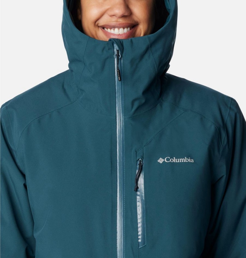 Columbia Explorer's Edge Insulated Women's Puffer Jacket Turquoise | CISKLM-107