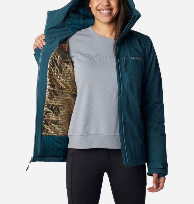 Columbia Explorer's Edge Insulated Women's Puffer Jacket Turquoise | CISKLM-107
