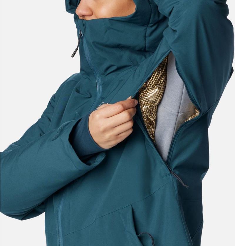 Columbia Explorer's Edge Insulated Women's Puffer Jacket Turquoise | CISKLM-107