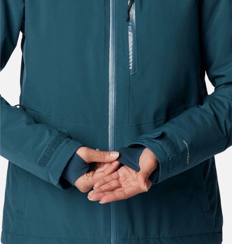 Columbia Explorer's Edge Insulated Women's Puffer Jacket Turquoise | CISKLM-107
