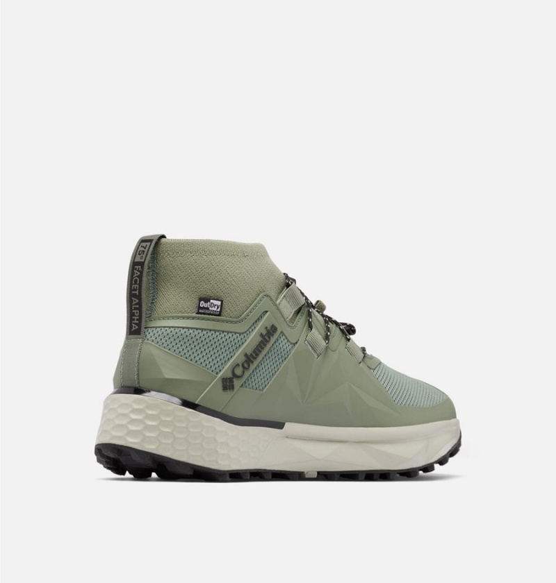 Columbia Facet 75 Alpha OutDry Men's Hiking Shoes Green | JVTIXK-264