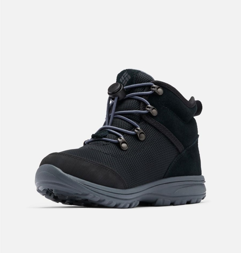 Columbia Fairbanks Mid Kids' Boots Black | SROWUQ-507