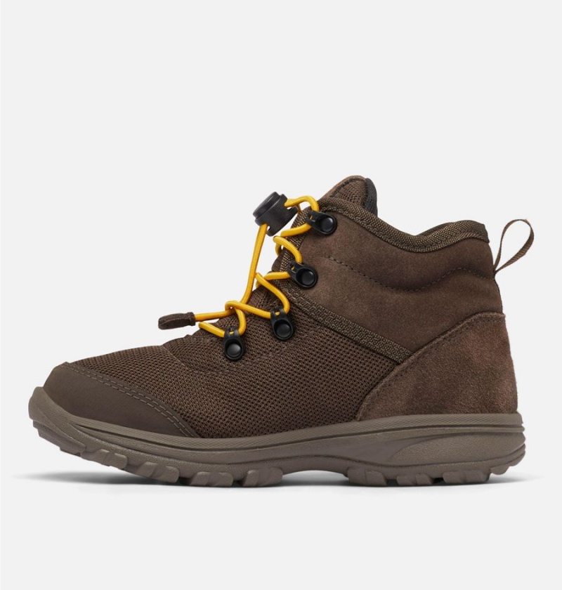 Columbia Fairbanks Mid Kids' Boots Brown | JTGVNK-276