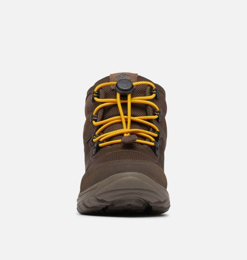 Columbia Fairbanks Mid Kids' Boots Brown | JTGVNK-276