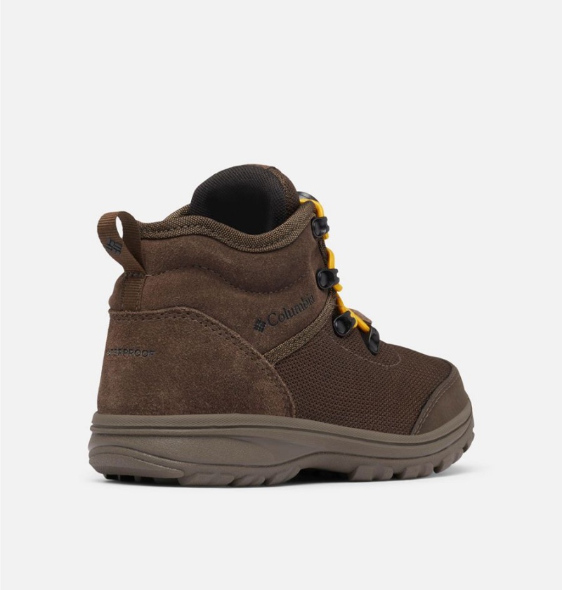 Columbia Fairbanks Mid Kids' Boots Brown | JTGVNK-276