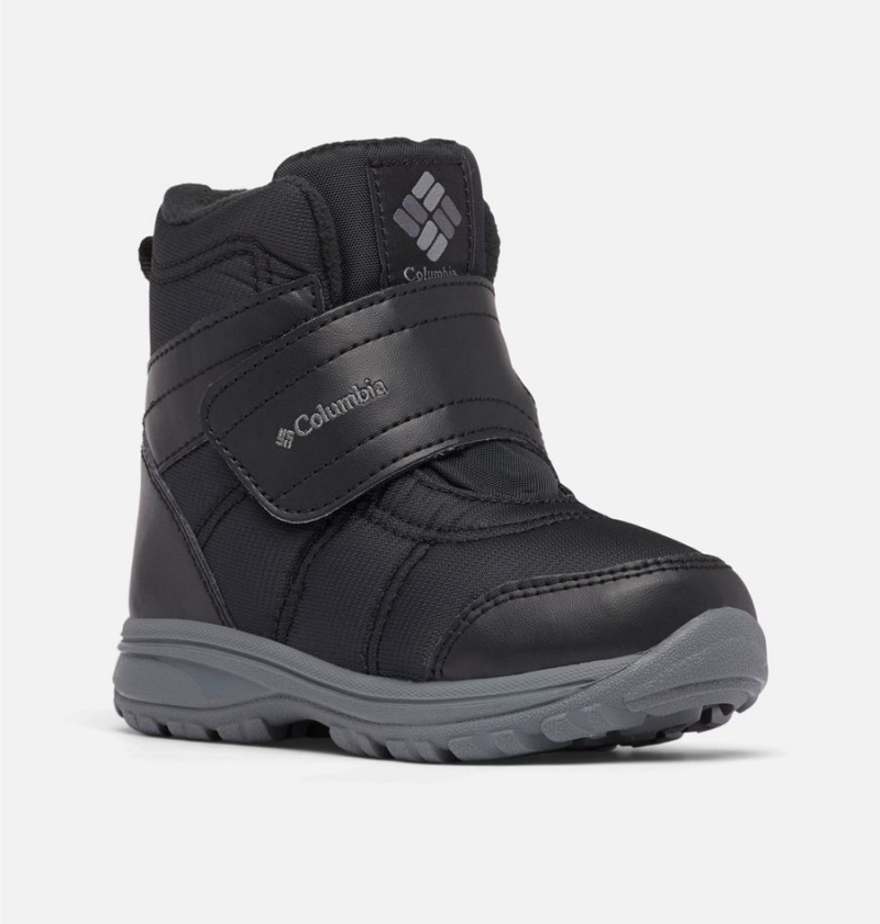 Columbia Fairbanks Omni Heat Kids' Boots Black | SZORPA-560