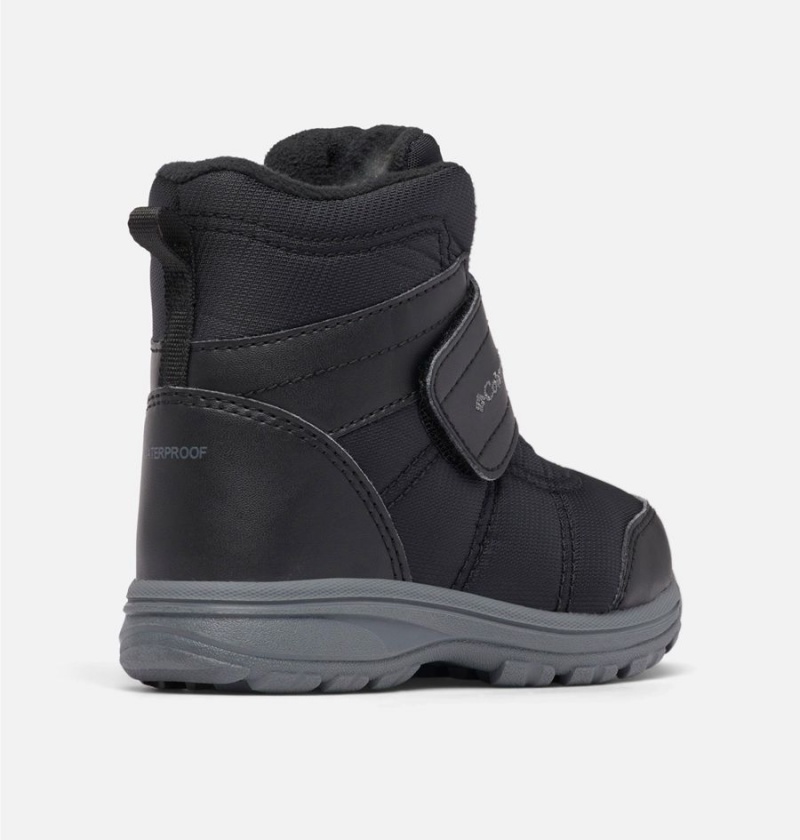 Columbia Fairbanks Omni Heat Kids' Boots Black | SZORPA-560