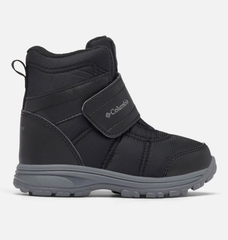 Columbia Fairbanks Omni Heat Kids\' Boots Black | SZORPA-560