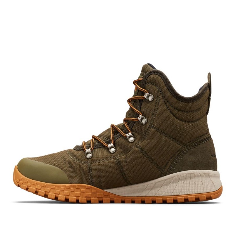 Columbia Fairbanks Omni Heat Men's Boots Olive | XUGBOL-973
