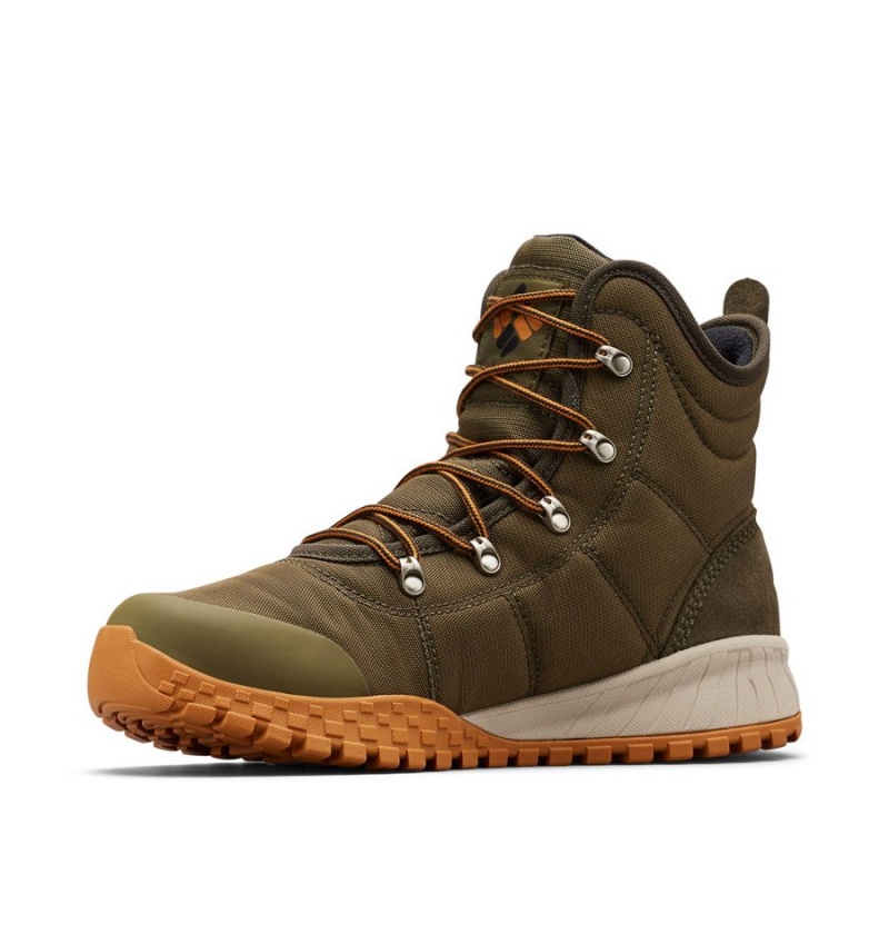 Columbia Fairbanks Omni Heat Men's Boots Olive | XUGBOL-973
