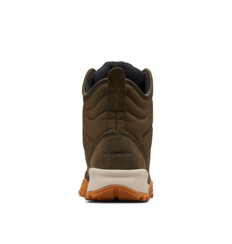 Columbia Fairbanks Omni Heat Men's Boots Olive | XUGBOL-973