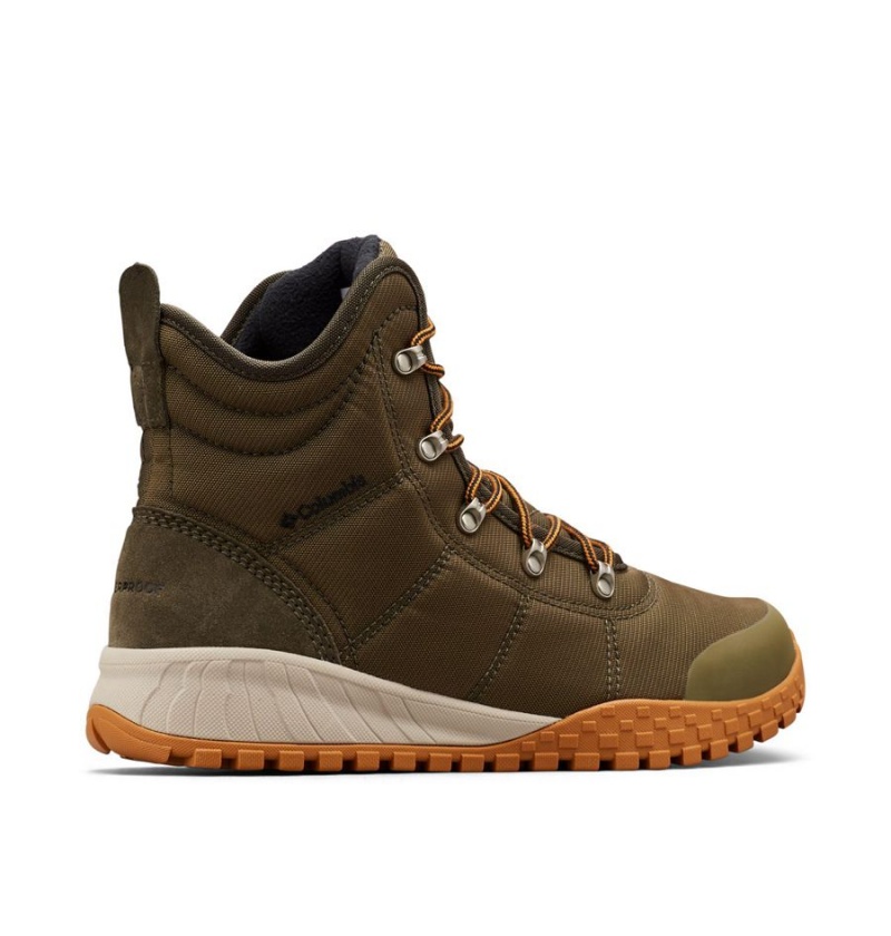 Columbia Fairbanks Omni Heat Men's Boots Olive | XUGBOL-973