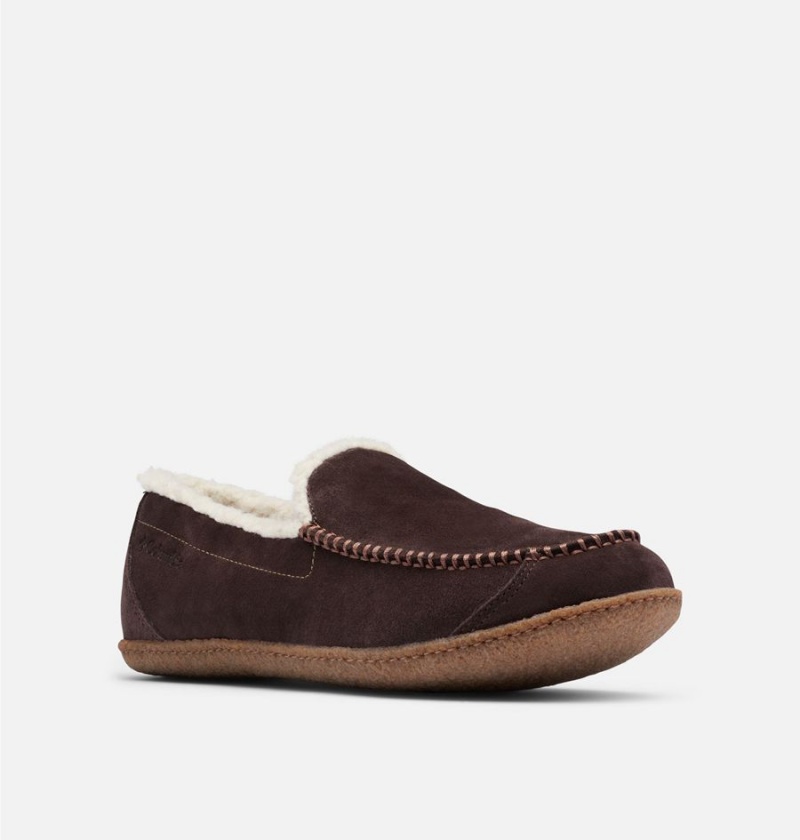 Columbia Fairhaven Men's Slippers Burgundy | OURZCG-130