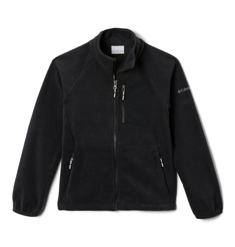 Columbia Fast Trek III Full Zip Kids\' Fleece Black | EQPVWS-893