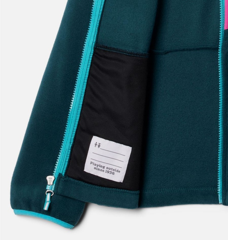 Columbia Fast Trek III Full Zip Kids' Fleece Turquoise | PRZAMK-362