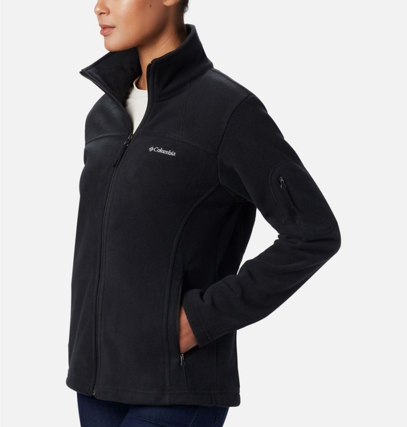 Columbia Fast Trek II Women's Fleece Jacket Black | GJOZHU-734