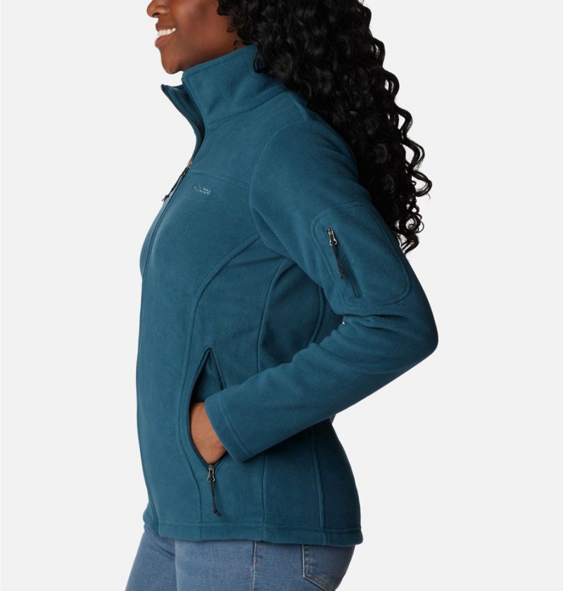 Columbia Fast Trek II Women's Fleece Jacket Turquoise | QVGEFU-674