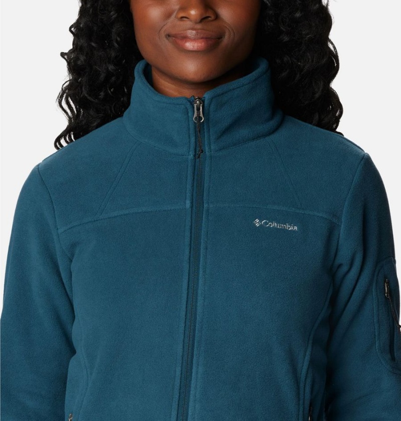 Columbia Fast Trek II Women's Fleece Jacket Turquoise | QVGEFU-674