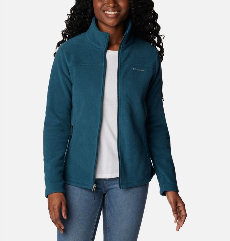 Columbia Fast Trek II Women's Fleece Jacket Turquoise | QVGEFU-674