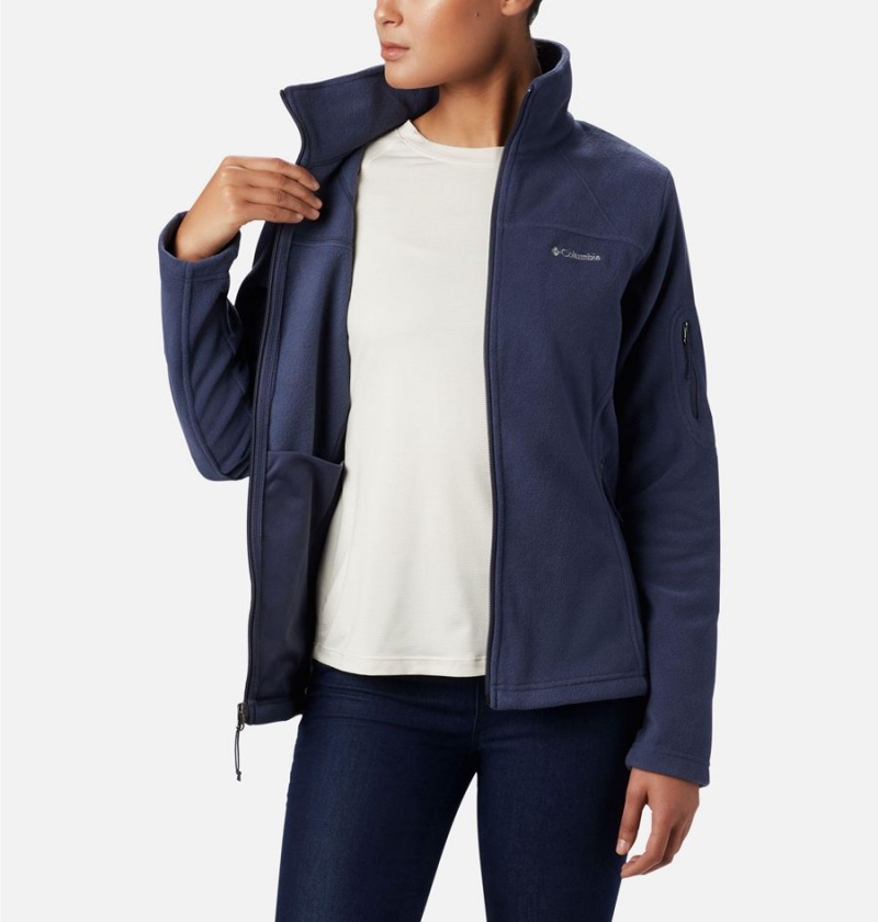 Columbia Fast Trek II Women's Fleece Jacket Navy | RXLDBJ-602
