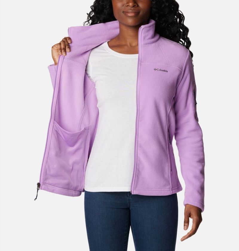 Columbia Fast Trek II Women's Fleece Jacket Purple | WBROYE-376