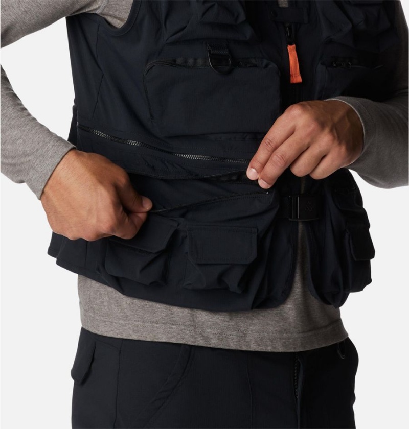 Columbia Field Creek Big Horn Men's Vest Black | MKAHXO-810