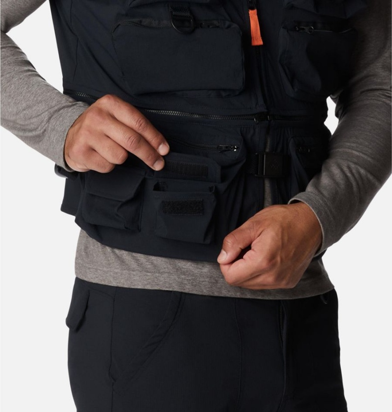 Columbia Field Creek Big Horn Men's Vest Black | MKAHXO-810