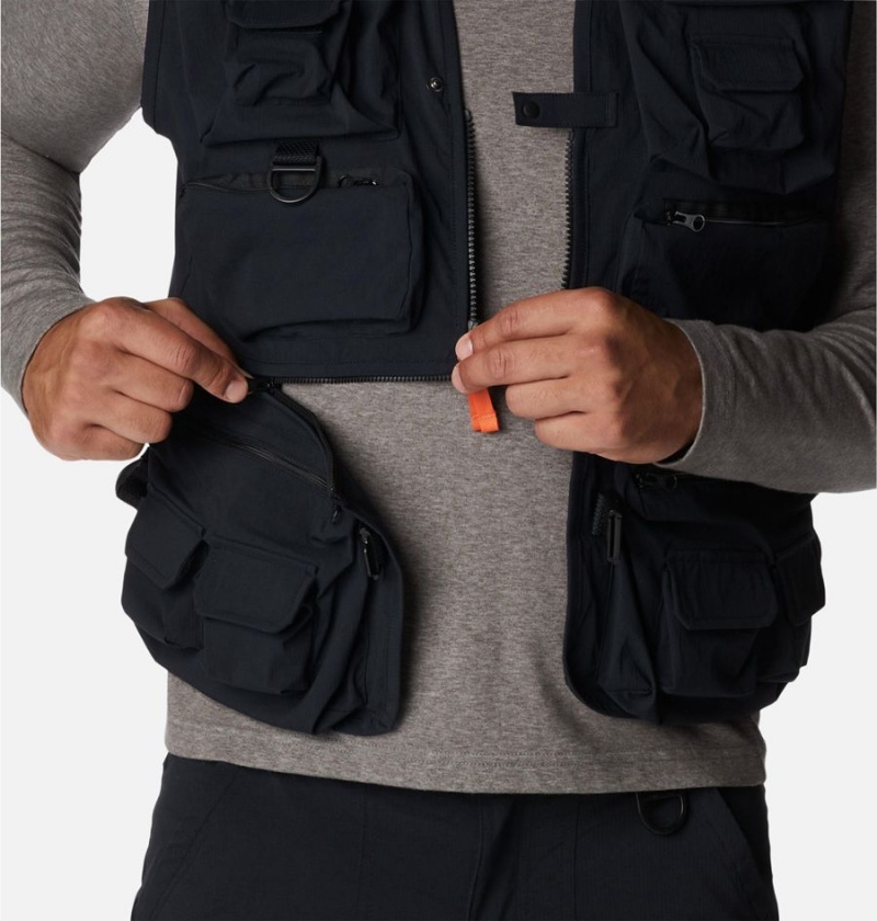 Columbia Field Creek Big Horn Men's Vest Black | MKAHXO-810