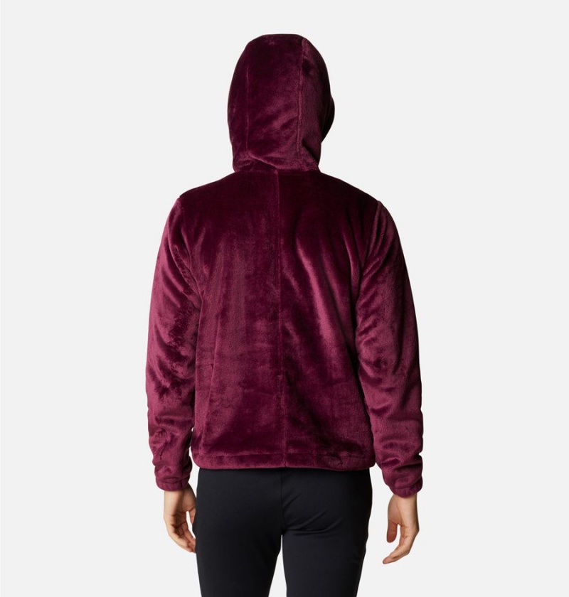 Columbia Fire Side Fleece Hoodie Women's Pullover Coral | SADITF-391