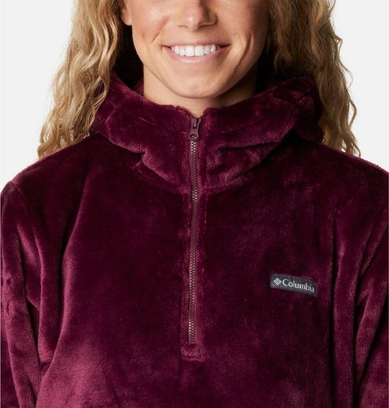 Columbia Fire Side Fleece Hoodie Women's Pullover Coral | SADITF-391
