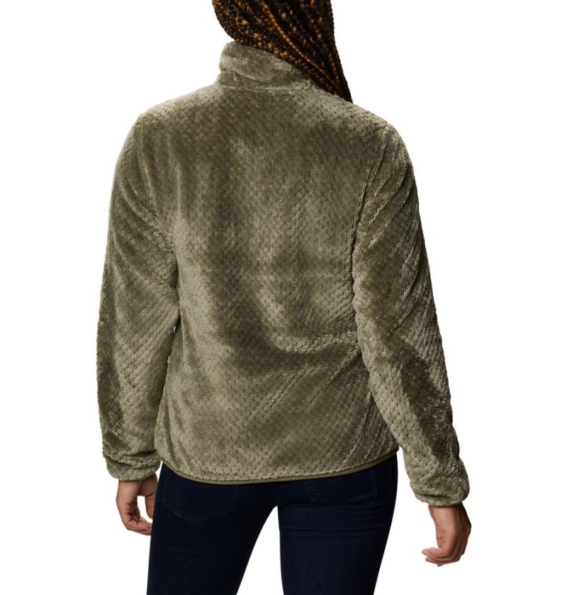 Columbia Fire Side II Sherpa Full Zip Women's Fleece Jacket Green | HYTXSA-569