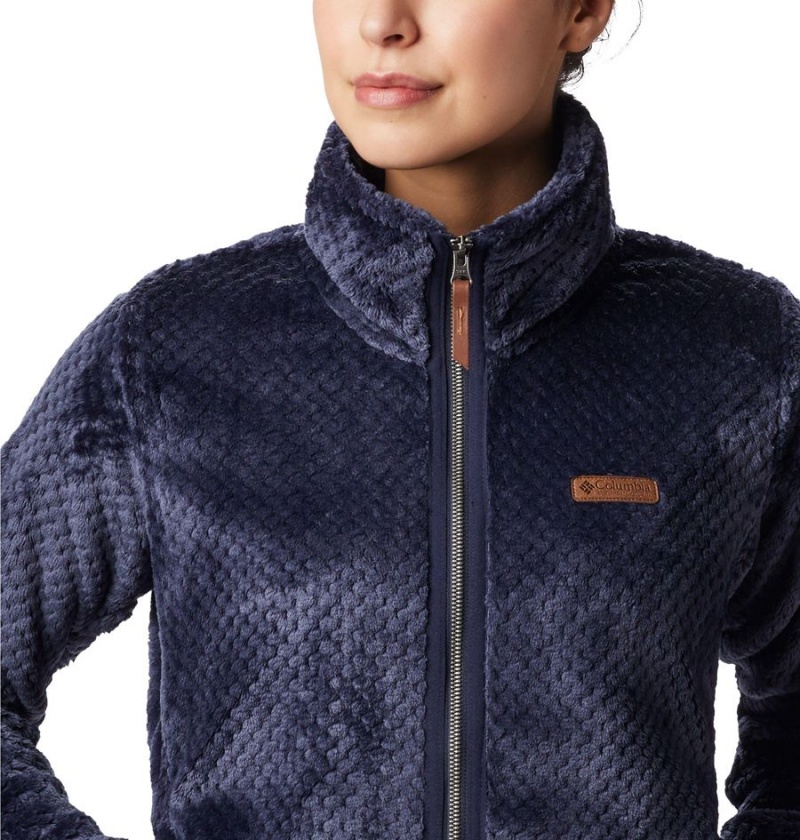 Columbia Fire Side II Sherpa Full Zip Women's Fleece Jacket Navy | DROLWS-148
