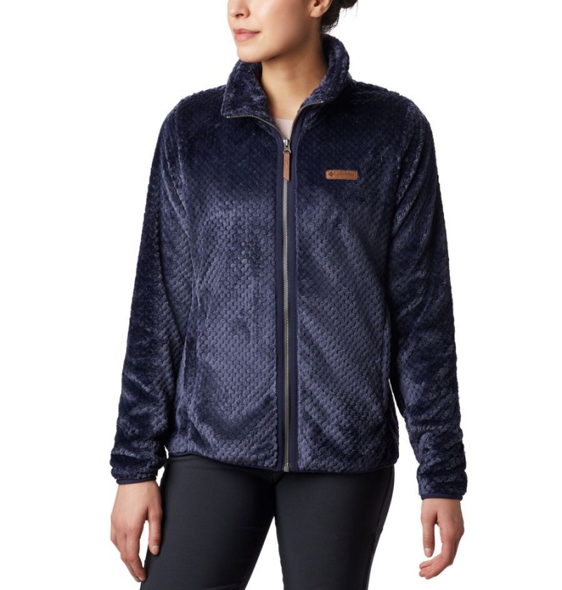 Columbia Fire Side II Sherpa Full Zip Women\'s Fleece Jacket Navy | DROLWS-148